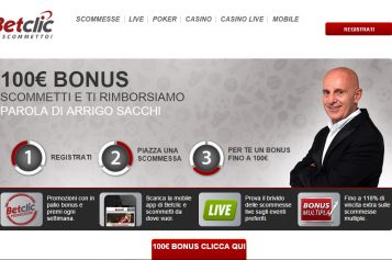Bonus Scommesse Betclic 100 euro