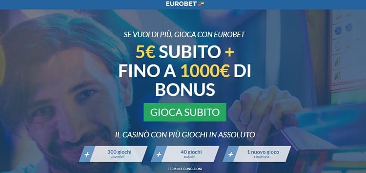 eurobet casino bonus