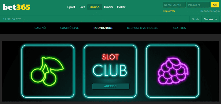 bet365 Slot Club