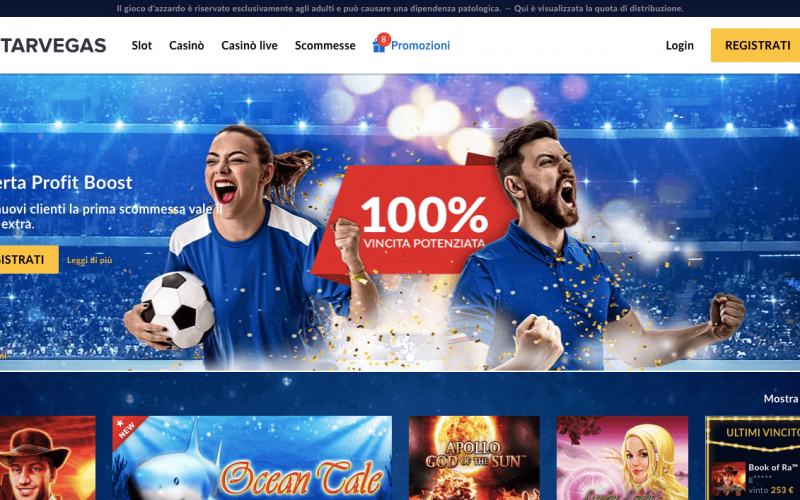StarVegas Scommesse: un bookmaker all’avanguardia