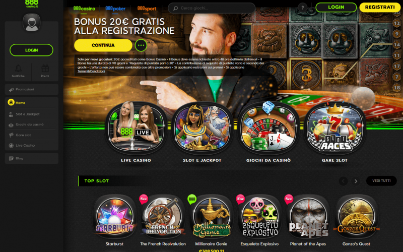 Recensione di 888Casinò: il colosso del gambling online
