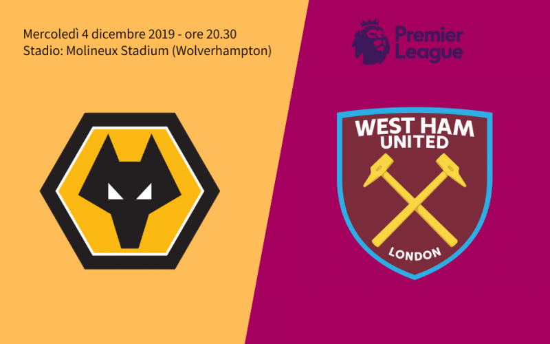 Premier League, Wolverhampton-West Ham: quote, pronostico e probabili formazioni (04/12/2019)