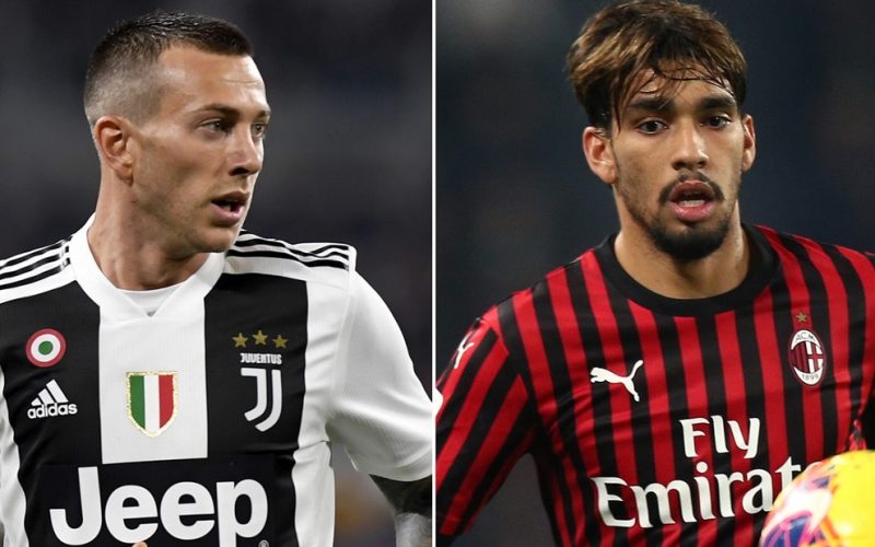 Juve-Milan, si studia lo scambio Bernardeschi-Paquetà