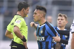 Furia Inter contro l’arbitro ma Lautaro Martinez ora rischia di saltare il derby