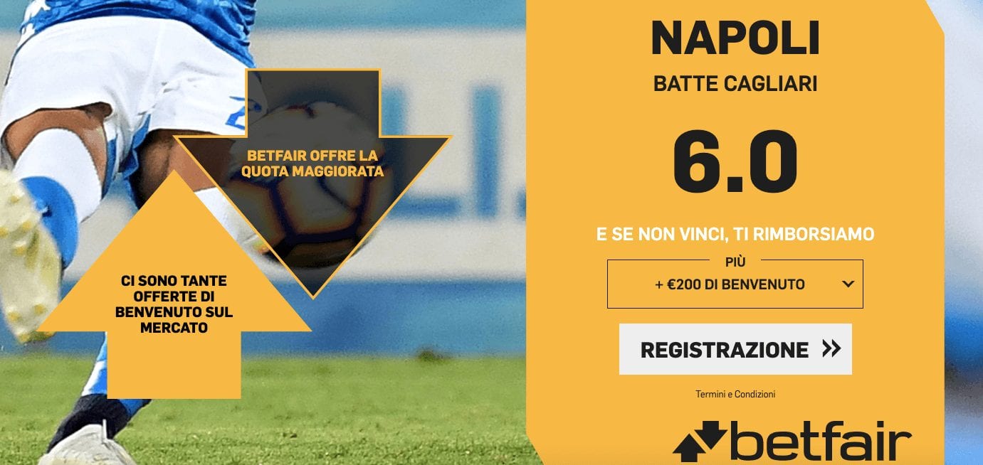 Quota Maggiorata "Cagliari - Napoli"