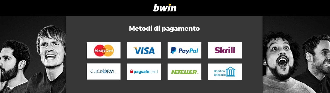 bwin metodi pagamento Italia