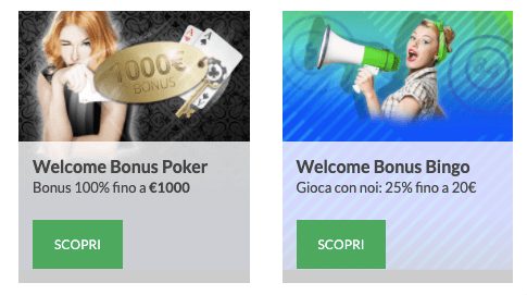 eurobet bonus bingo poker