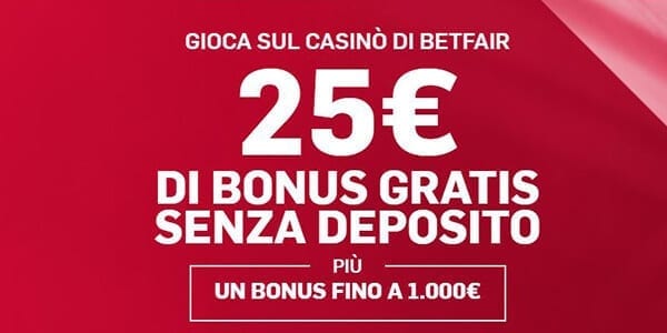 bonus senza deposito casino betfair