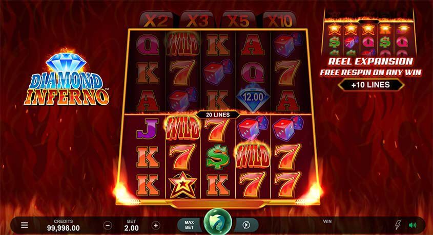 Slot machine Diamond Inferno