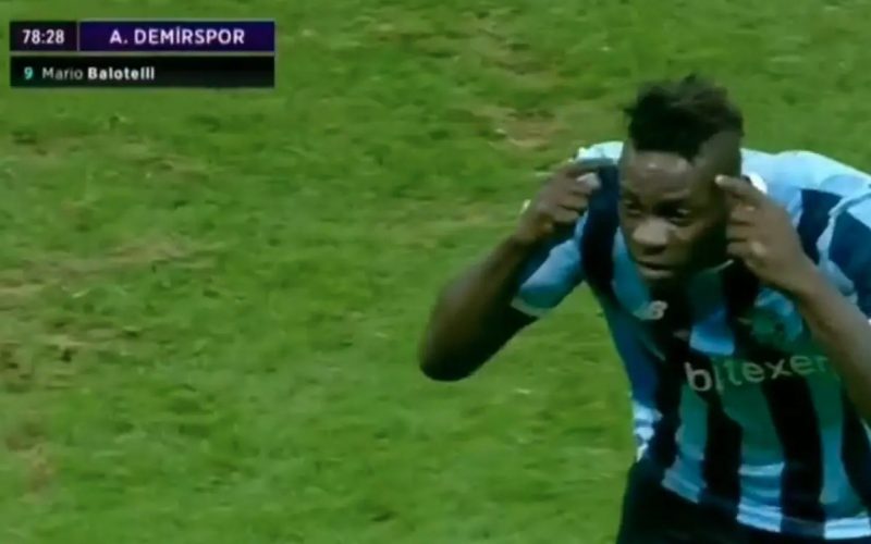 Balotelli guida la rimonta dell’Adana e poi esulta in faccia al tecnico del Besiktas