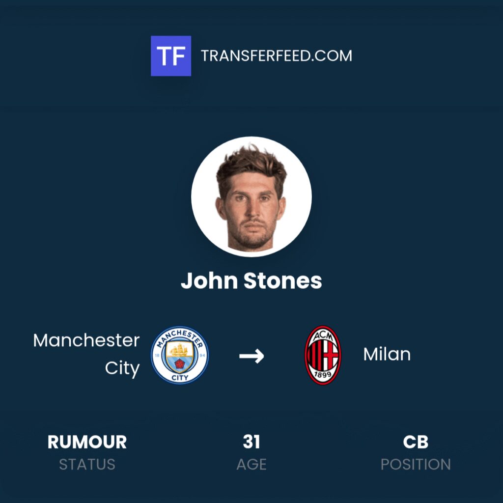 Calciomercato Milan, idea Stones per la difesa: tutti i dettagli