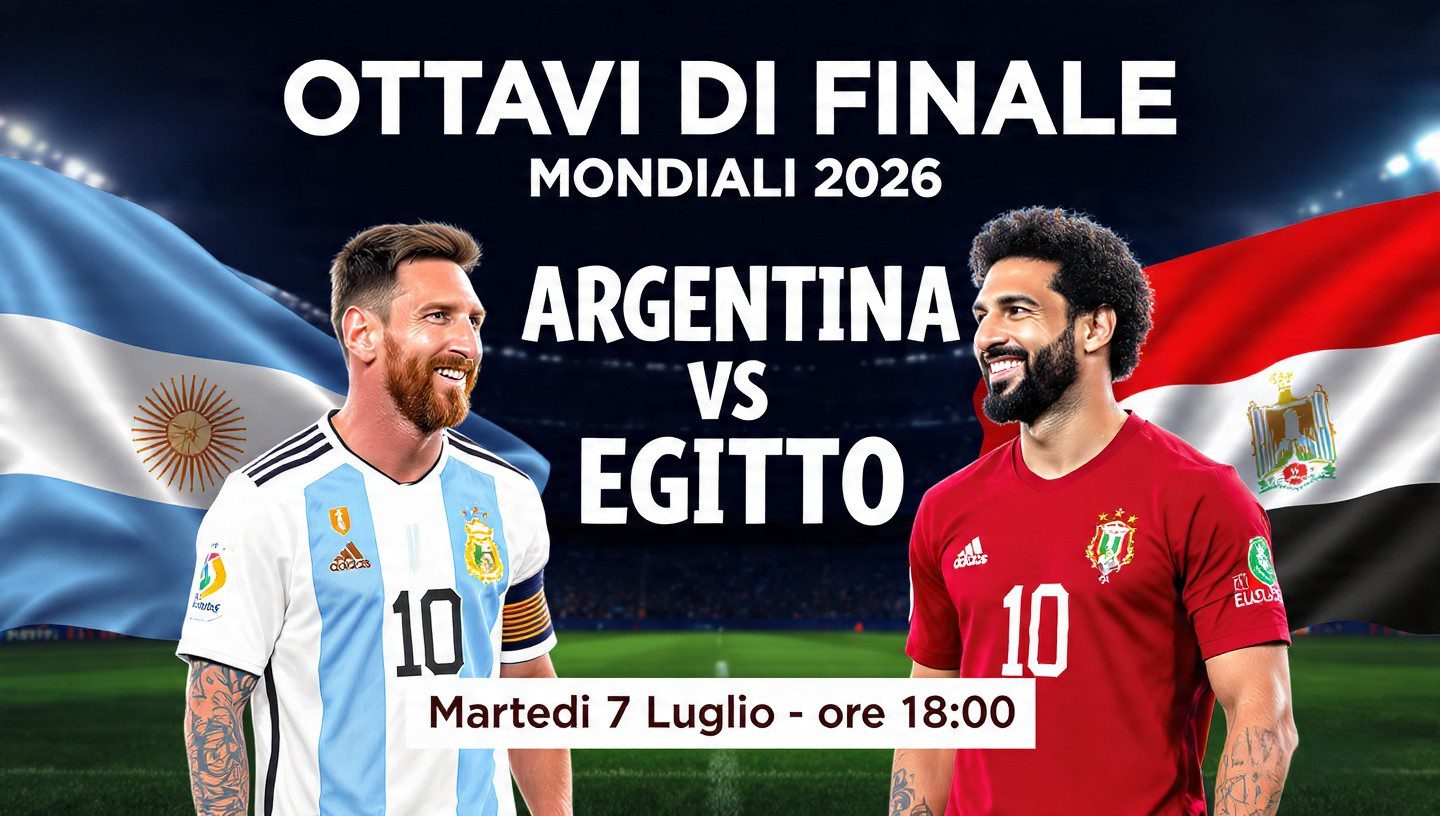 Argentina-Egitto, Ottavi Mondiali 2026