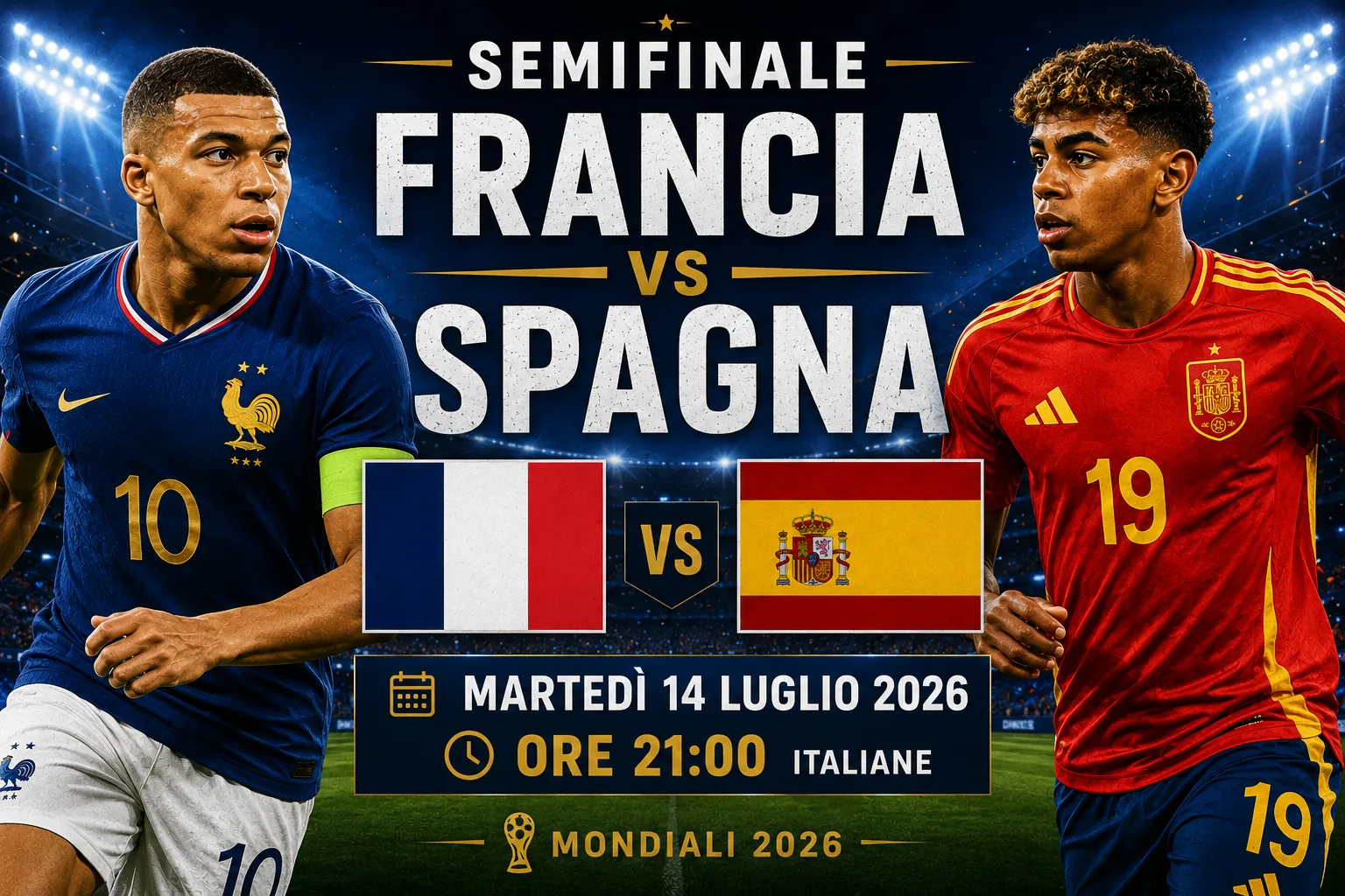 Francia-Spagna, Semifinale Mondiali 2026