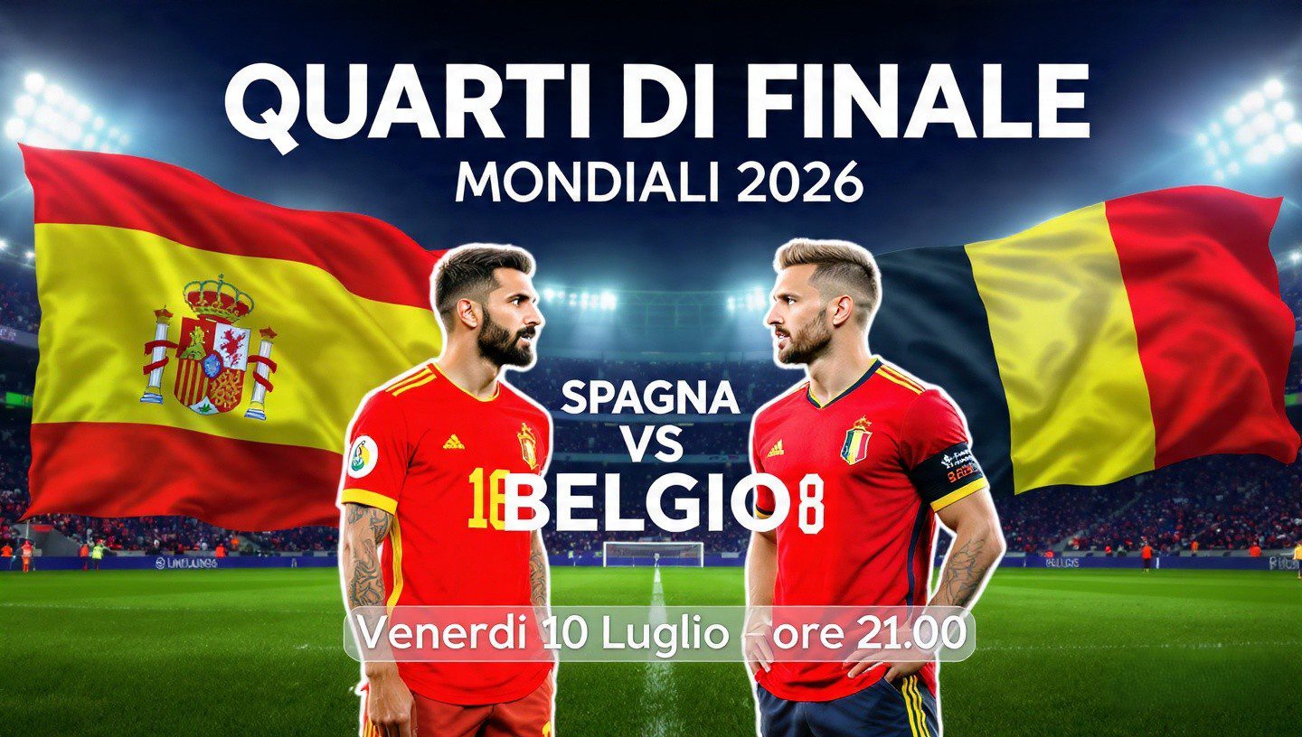 Spagna-Belgio, Quarti Mondiali 2026